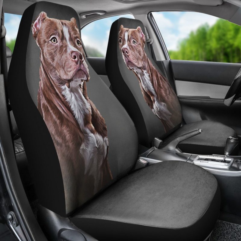 Pit Bull Love Car Seat Covers (set of 2)