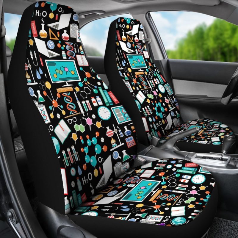 Science Pattern - Car Seat Covers (set of 2)