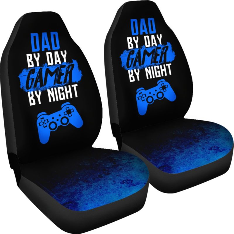 Dad By Day PS Gamer By Night Car Seat Covers (set of 2)