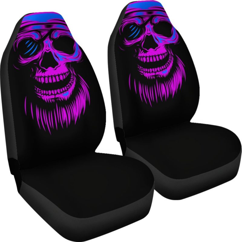 Purple Skull - Car Seat Covers (set of 2)