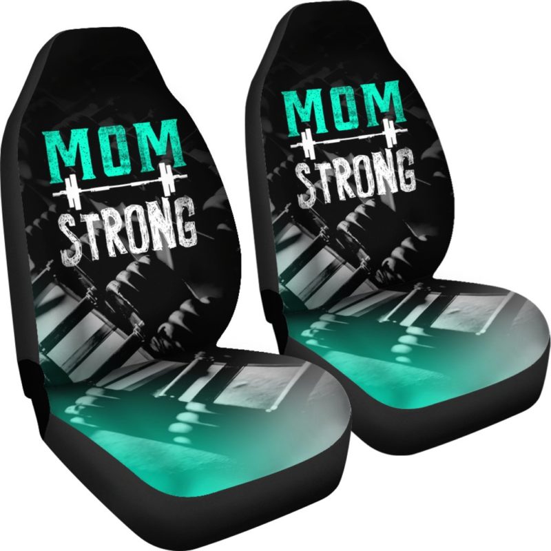 Mom Strong Car Seat Covers (set of 2)