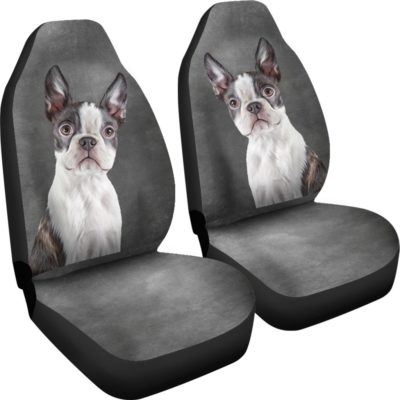 Boston Terrier Car Seat Covers (set of 2)