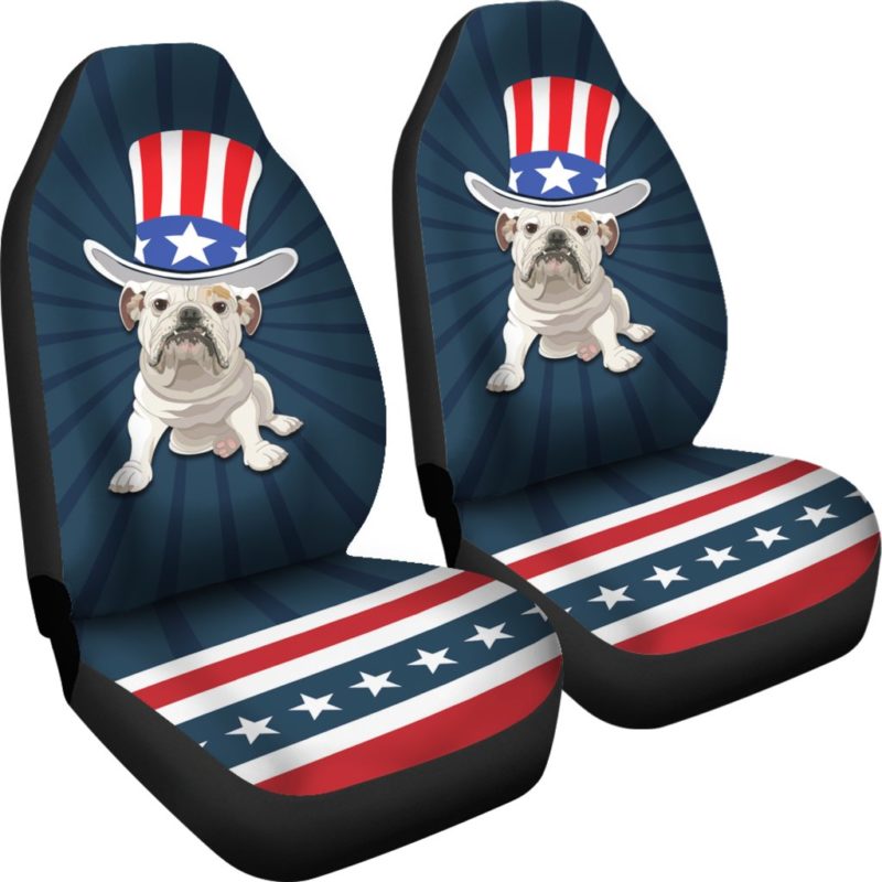 American Bulldog Car Seat Covers (set of 2)