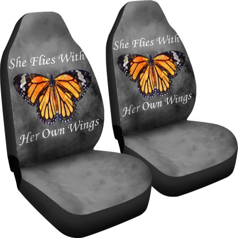 She Flies With Her Own Wings Car Seat Covers (set of 2)