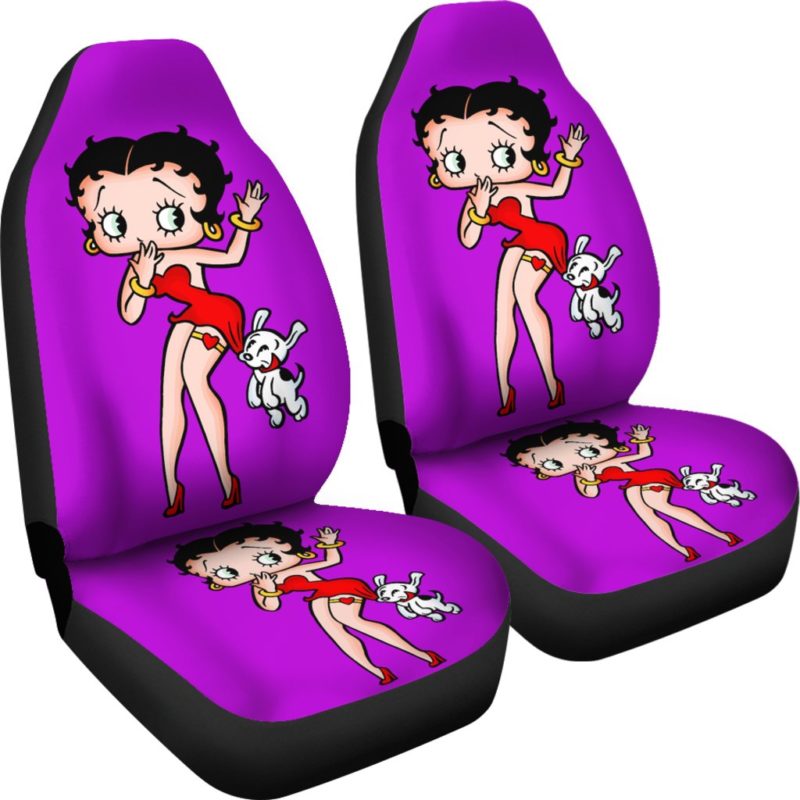 Purple Betty Boop - Car Seat Covers (set of 2)