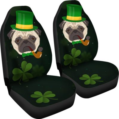 Irish Pug Car Seat Covers (set of 2)
