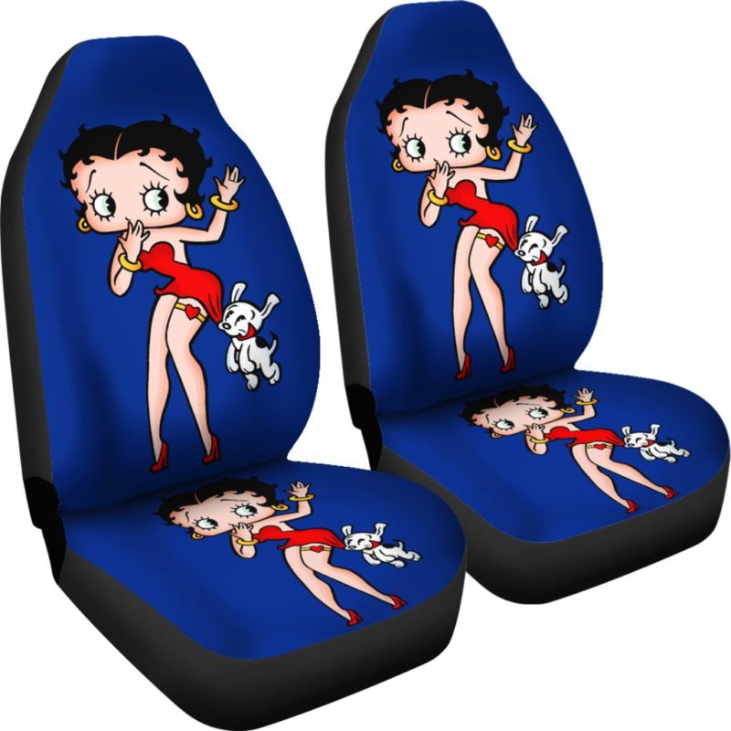Blue Betty Boop - Car Seat Covers (set of 2)