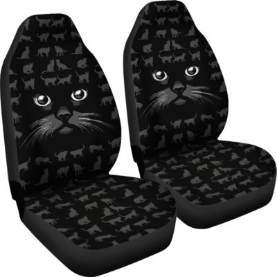 Black Cat - Car Seat Covers (set of 2)