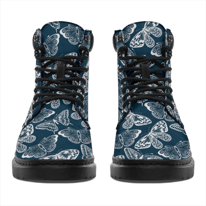 Blue Butterfly Bohemian All-Season Leather Boots