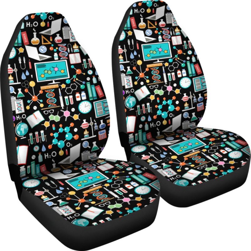 Science Pattern - Car Seat Covers (set of 2)