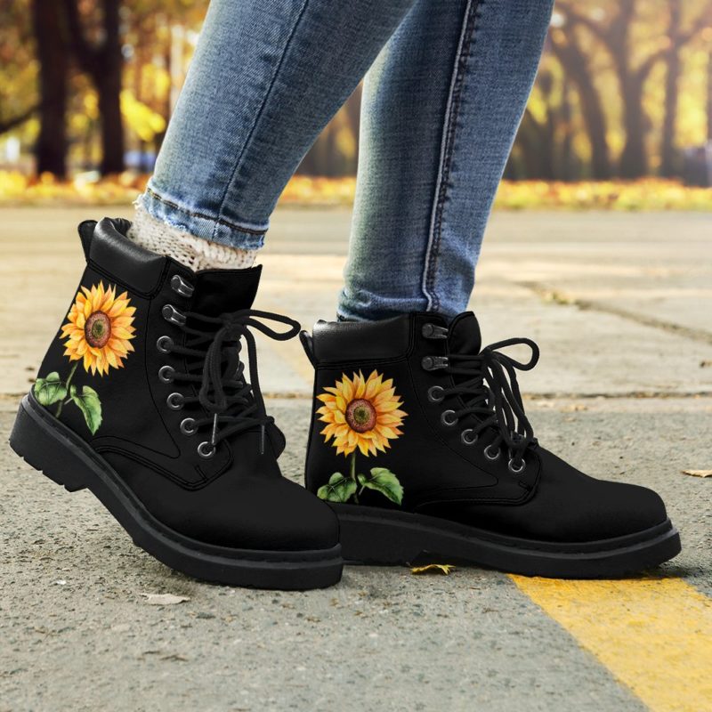 Bohemian Sunflower All-Season Boots 2.0 Leather Boots