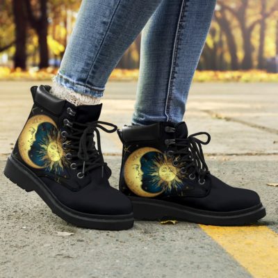 Bohemian Sun & Moon All-Season Leather Boots