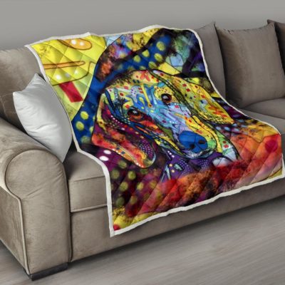 Dachshund Premium Quilt - Dean Russo Art Bedding Set