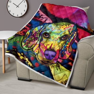 Beagle Premium Quilt - Dean Russo Art Bedding Set