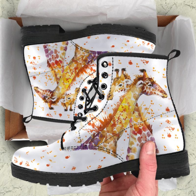 Bohemian Giraffe Leather Boots