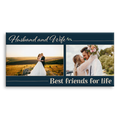Husband And Wife Best Friend For Life Custom Canvas