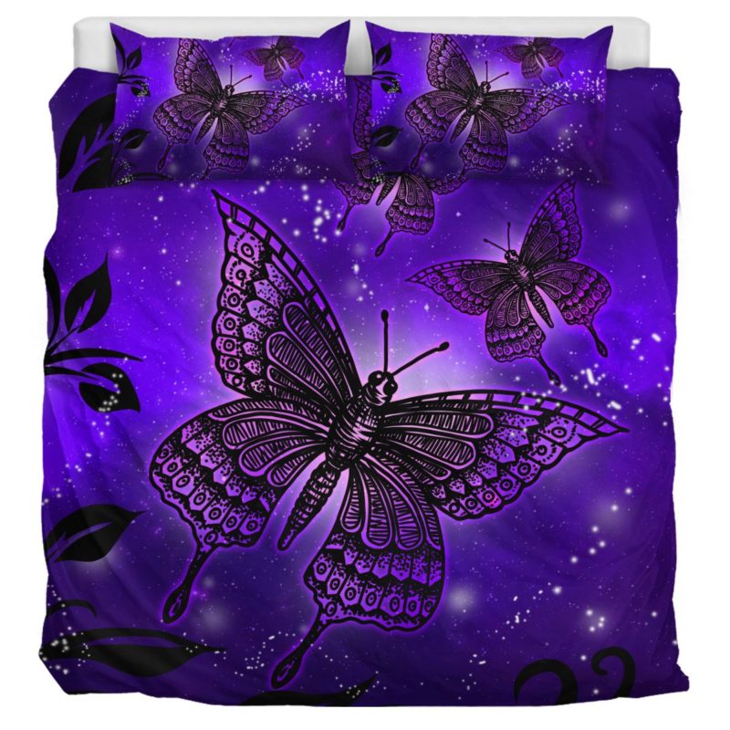 Magic Butterflies - Purple - Bedding Set Bedding Set