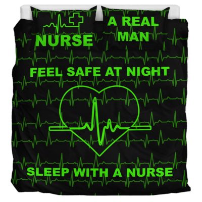 Sleep With Nurse Green - Bedding Set Bedding Set