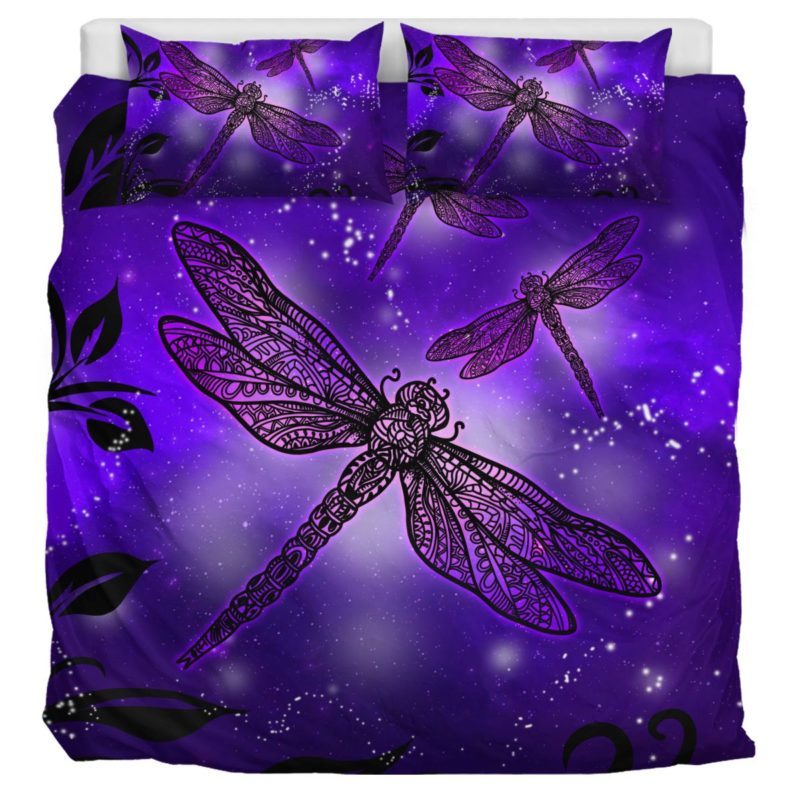 Magic Dragonflies - Purple - Bedding Set Bedding Set