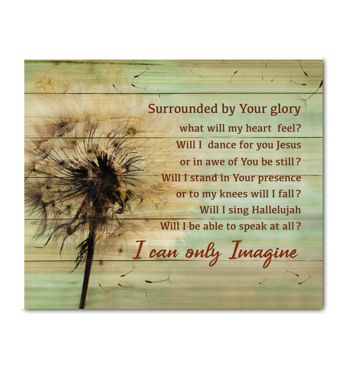 Canvas Dandelion Will I Dance With You Jesus