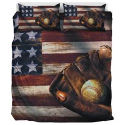 Baseball American Flag - Bedding Set Bedding Set
