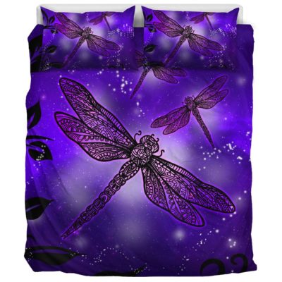 Magic Dragonflies - Purple - Bedding Set Bedding Set