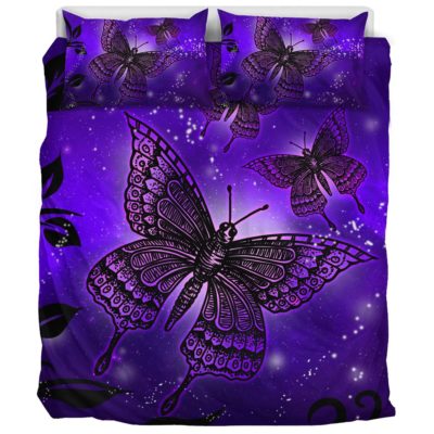 Magic Butterflies - Purple - Bedding Set Bedding Set