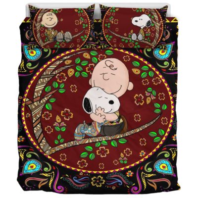 Snoopy And Peanut Hug - Bedding Set Bedding Set