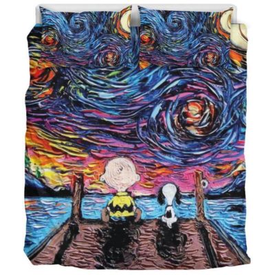 Starry Night Snoopy - Bedding Set Bedding Set