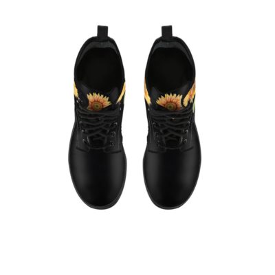 Bohemian Sunflower Leather Boots