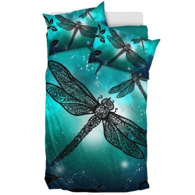 Magic Dragonflies - Green - Bedding Set Bedding Set