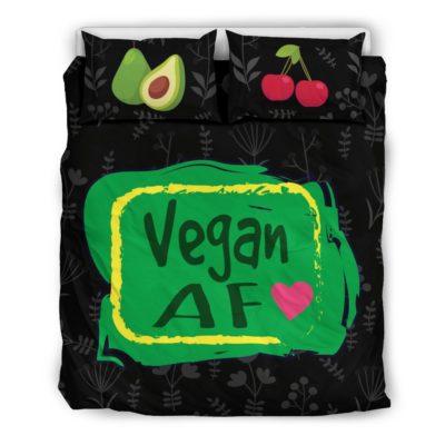Vegan AF for Healthy Vegans Bedding Set