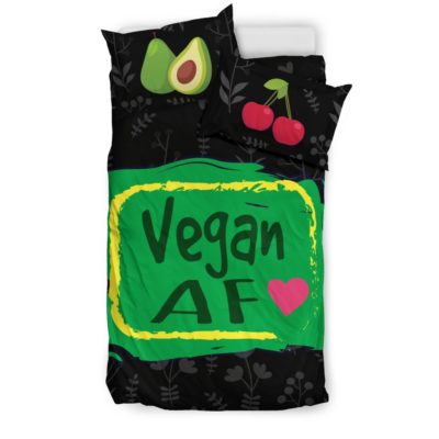 Vegan AF for Healthy Vegans Bedding Set