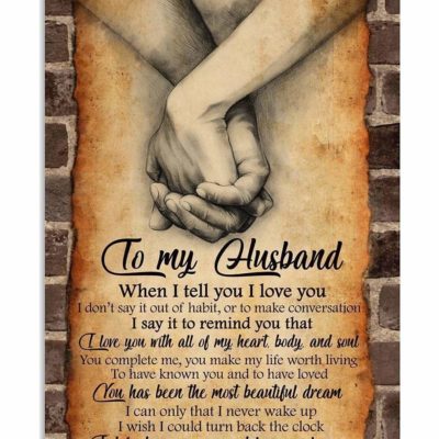 Awesome Gifts for Husbands from Wife, When I tell you I love you Christmas gift family canvas print #V