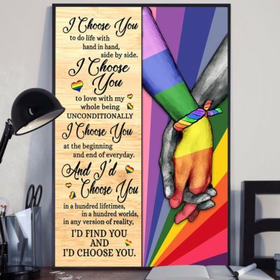 LGBT I Choose You - Matte Canvas, couple, lgbt