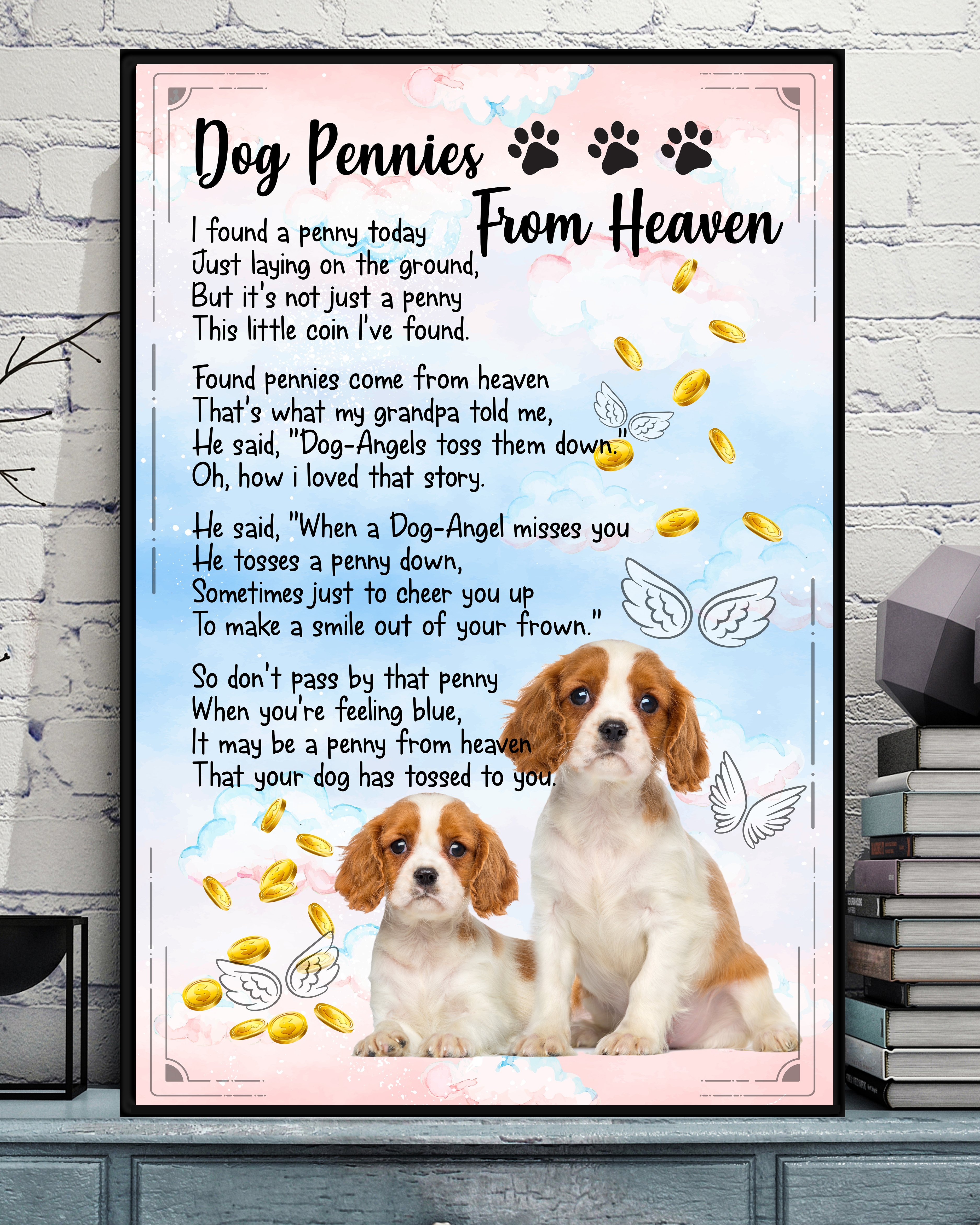 Cavalier King Charles Spaniel From Heaven Canvas