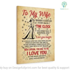 To my Wife Poster Canvas Valentine Gift For Her Valentine Couple