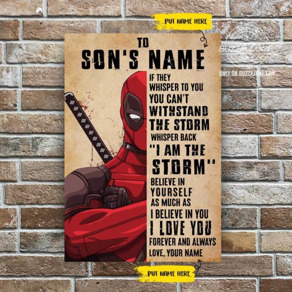 Poster Canvas – Gift for Son – Believe in yourself as much as I believe ...