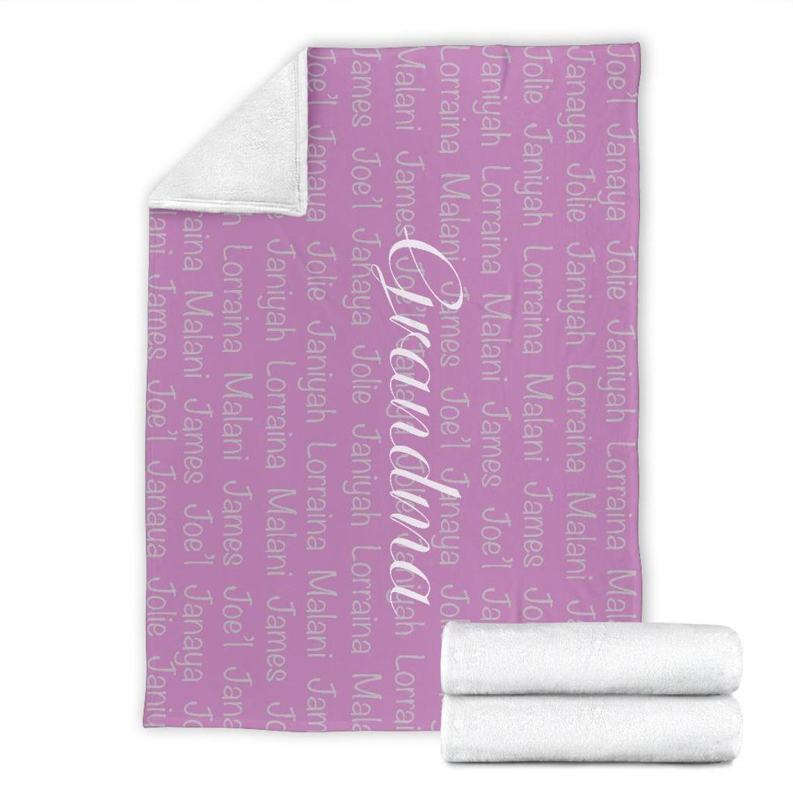 Personalized Grandma Blanket  Grandmother