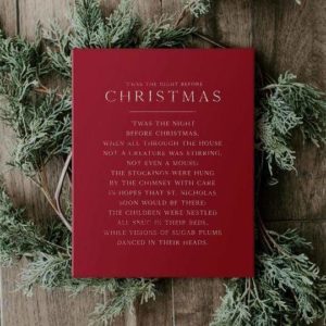 I Was The Night Before Christmas Canvas Prints