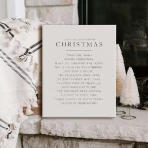 I Was The Night Before Christmas Canvas Prints