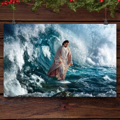 Jesus Walk With Me - Matte Canvas, religious gifts for all,