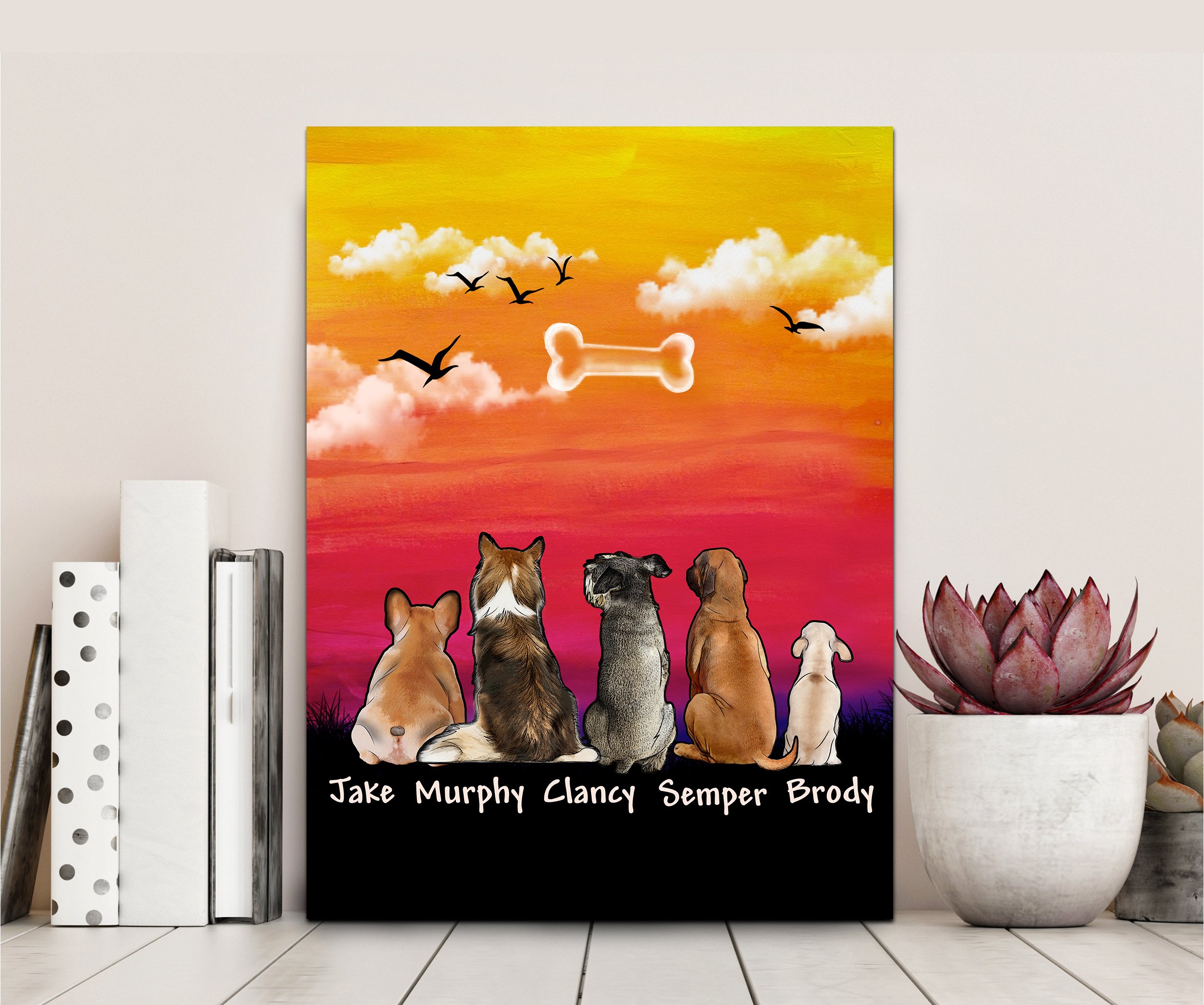 Custom personalized dog Poster Canvas- Custom Dog Poster Canvas And Mug ...