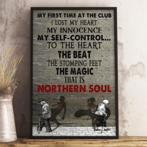 Couple Poster Canvas - The first time at the club Norther Vertical Poster Canvas