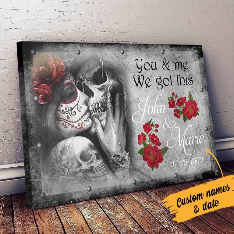 Personalized You & Me We Got This Rose Canvas For Him