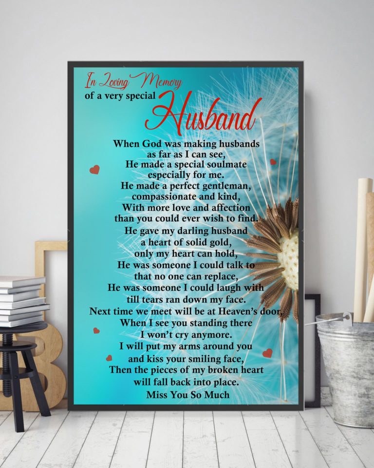 In Loving Memory Of A Very Special Husband Canvas