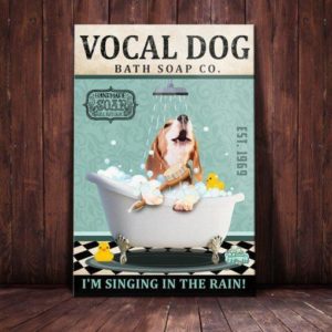 Personalized Gift for Loves Dog Poster Canvas Beagle Dog Bath Soap Company Gifts