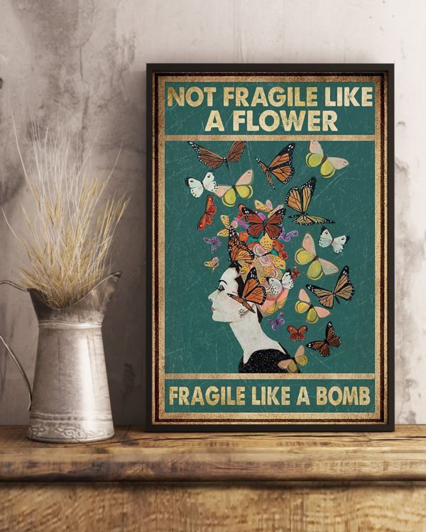 Poster Canvas Fragile Like a Bomb Birthday Gift - Art Hoodie