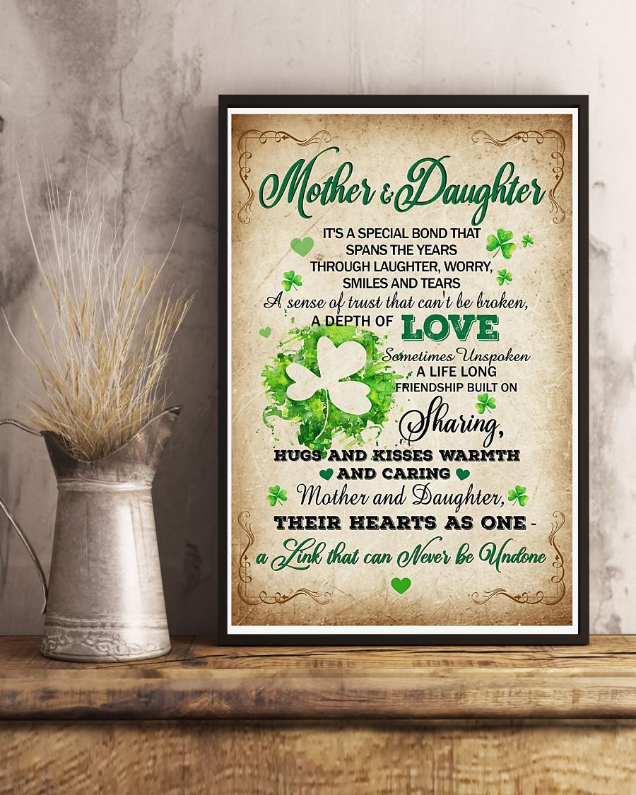 Personalized Poster Canvas Mom And Daughter Mother's Day Gift