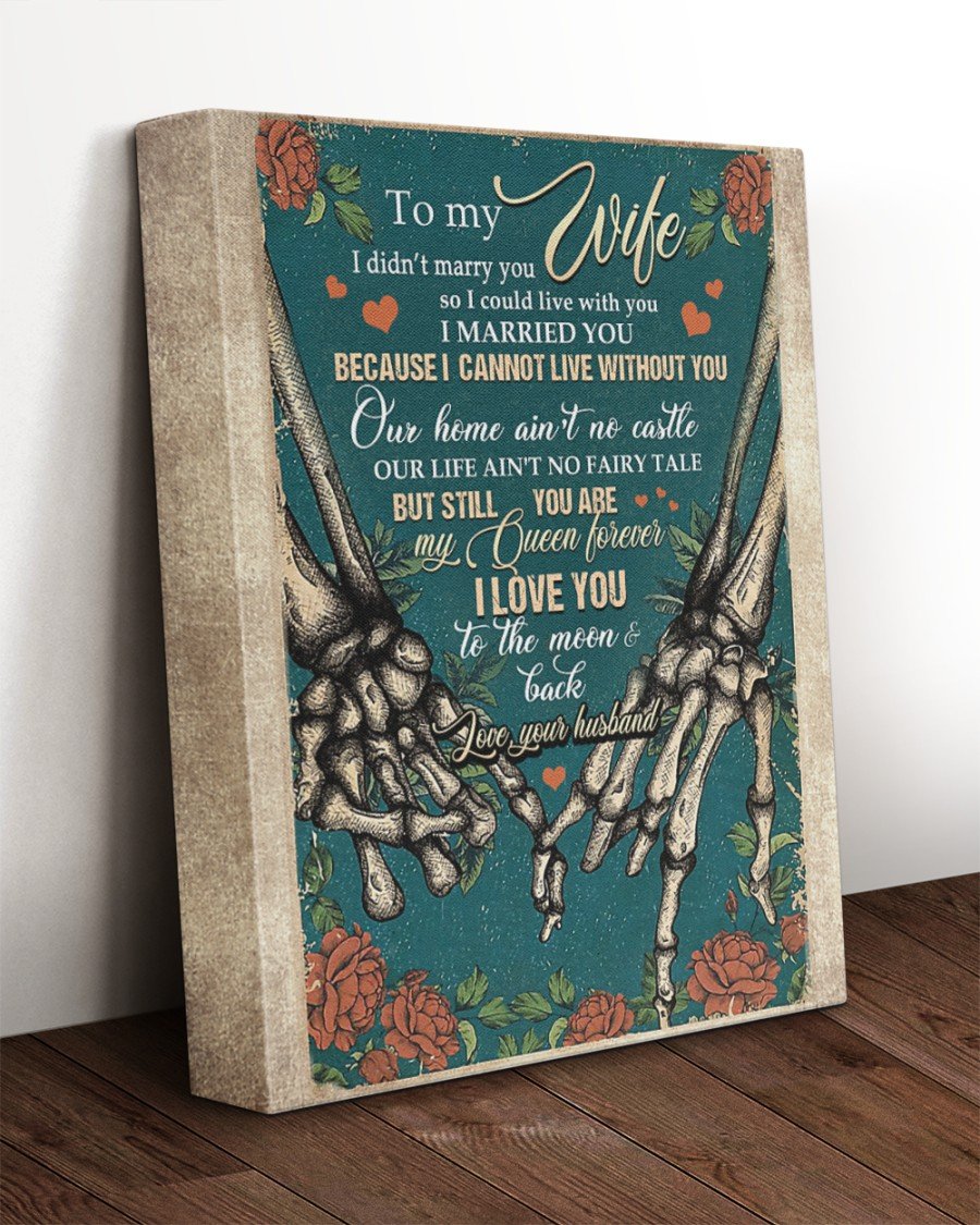 Personalized Poster Canvas You Are My Queen Great Gift for Wife Wedding Gift